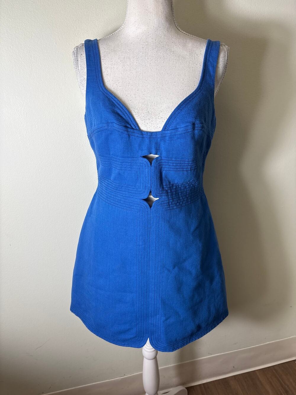 Acler Cobalt Blue Mini Dress Sz 6
